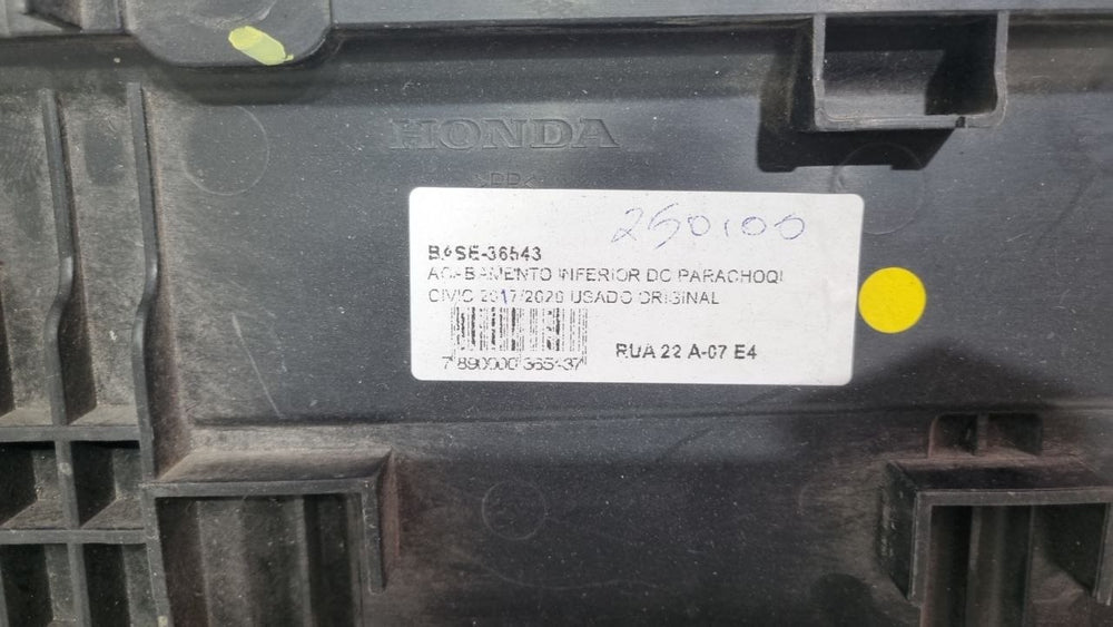 Acabamento Inferior Parachoque Diant Honda Civic 2017/2020