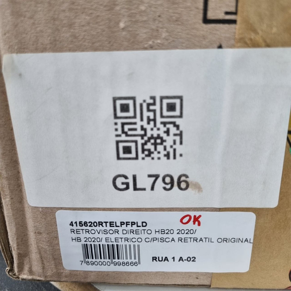 Retrovisor Externo Dir Hyundai HB20 2020/2025
