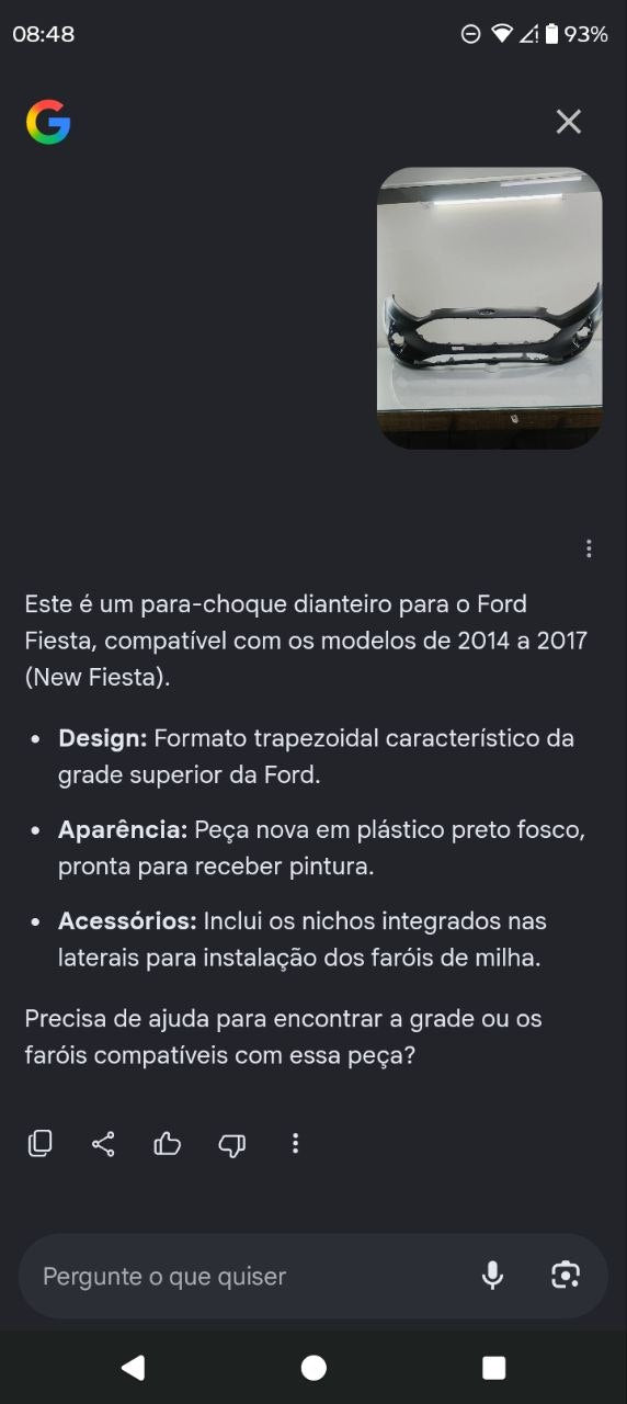 Para-choque Diant Ford Fiesta 2018/2019