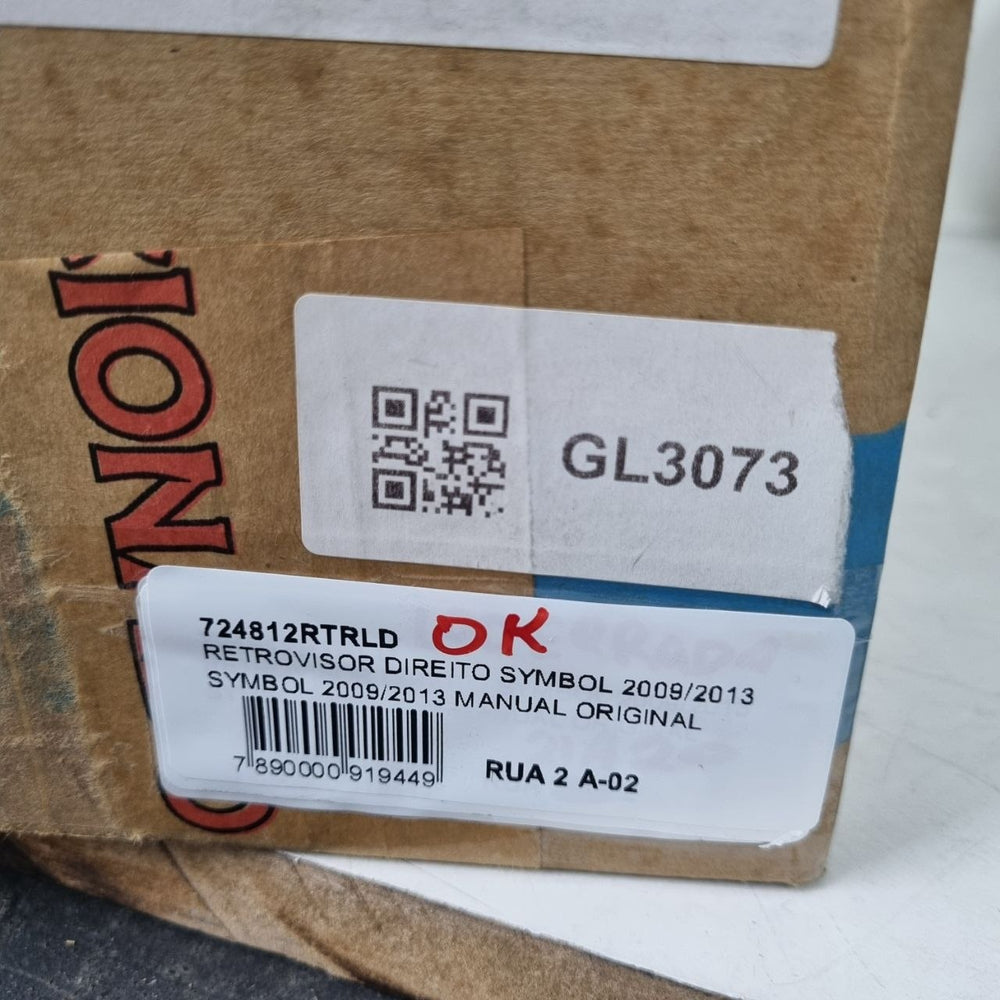 Retrovisor lado direito manual clio 2013 a 2016
