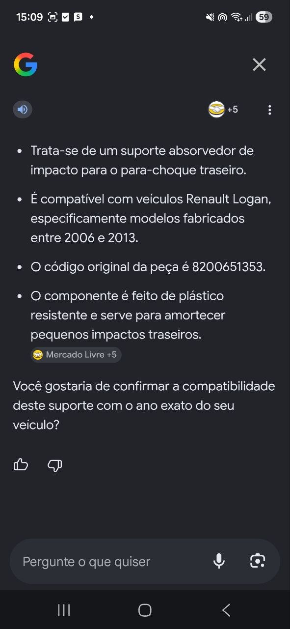 Suporte Absorvedor Impacto Tras Renault Logan 2006/2013