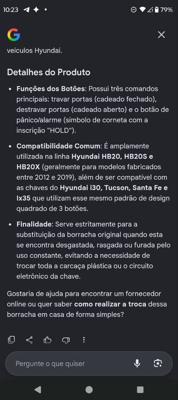 Borracha Botões Telecomando Hyundai HB20/i30/Tucson 2012/2019 Nova