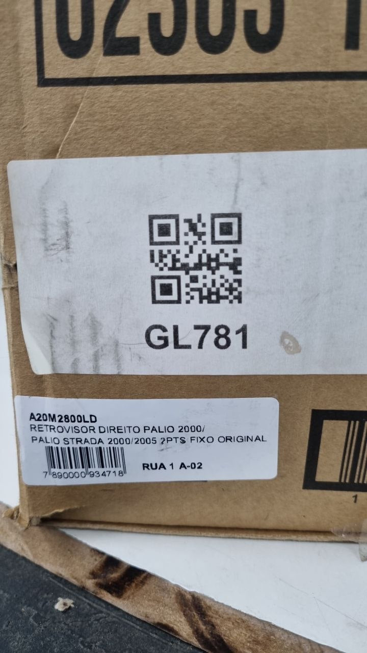 Retrovisor Externo Dir Fiat Palio / Palio Strada 2000/2005