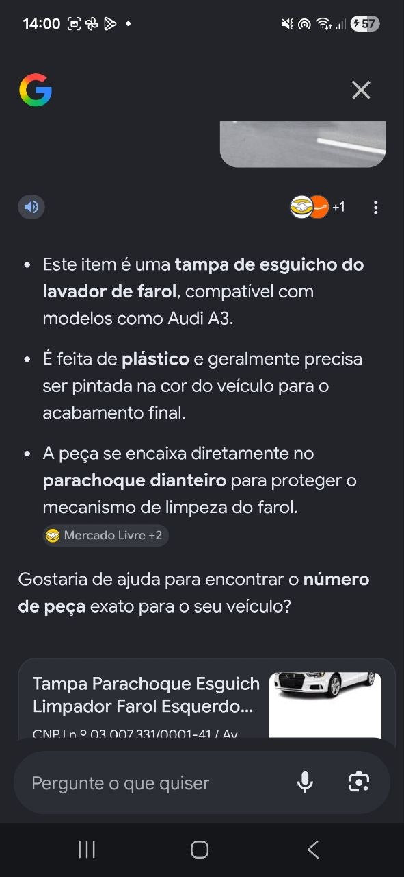 Tampa Bico Lavador Farol Volkswagen/Audi Varios Modelos 2018/2023 Nova