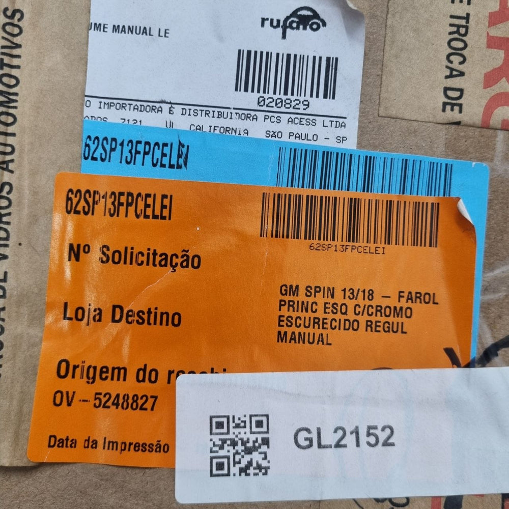 Farol Dianteiro Esq Chevrolet Spin 2013/2018