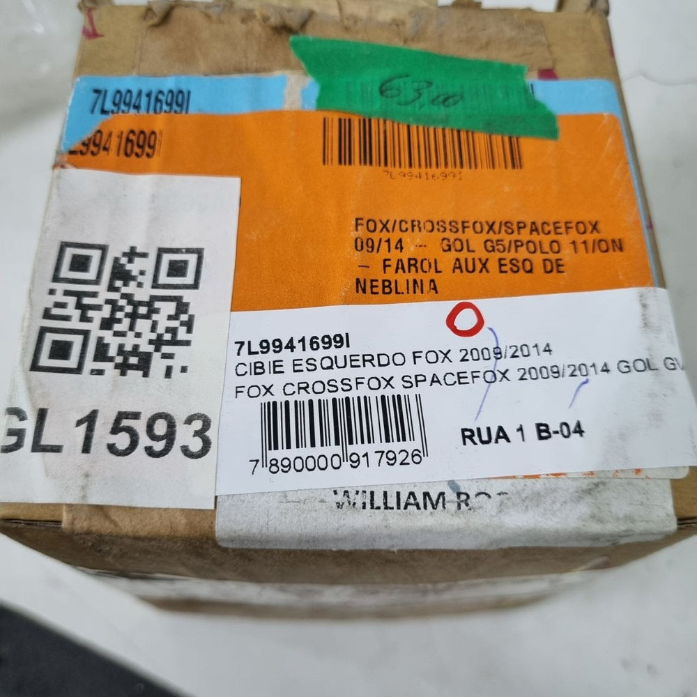Farol Aux Neblina Diant Esq Volkswagen Fox/CrossFox/SpaceFox/Gol/Polo 2009/2014