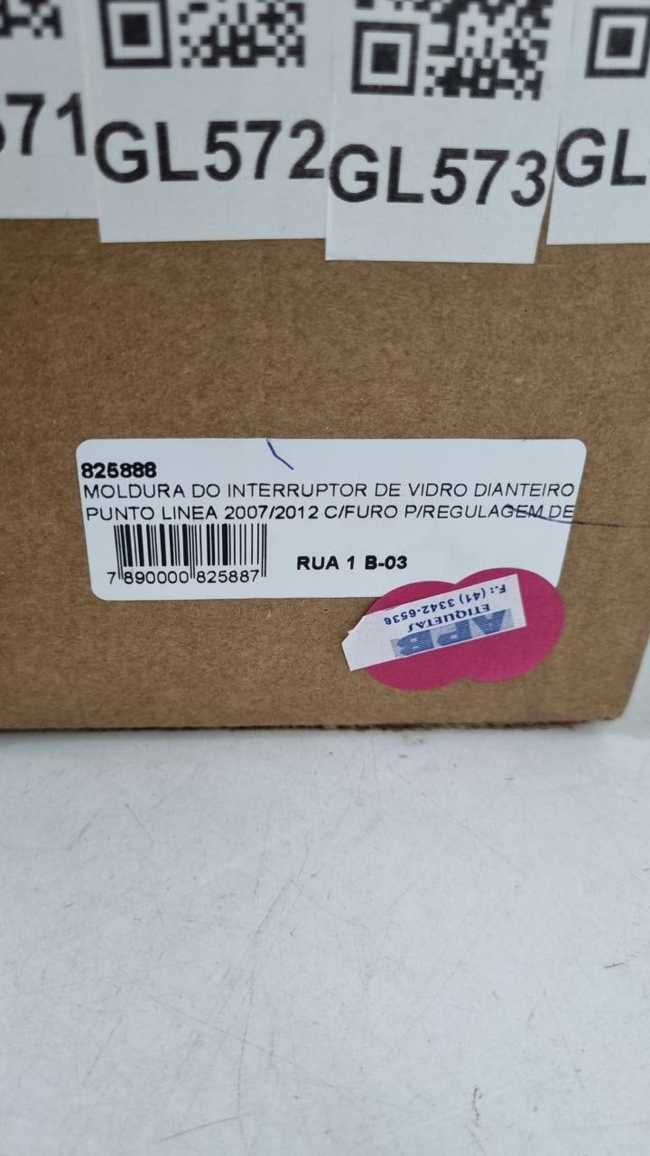 Moldura Interruptor Vidro Diant Fiat Punto Linea 2007/2012
