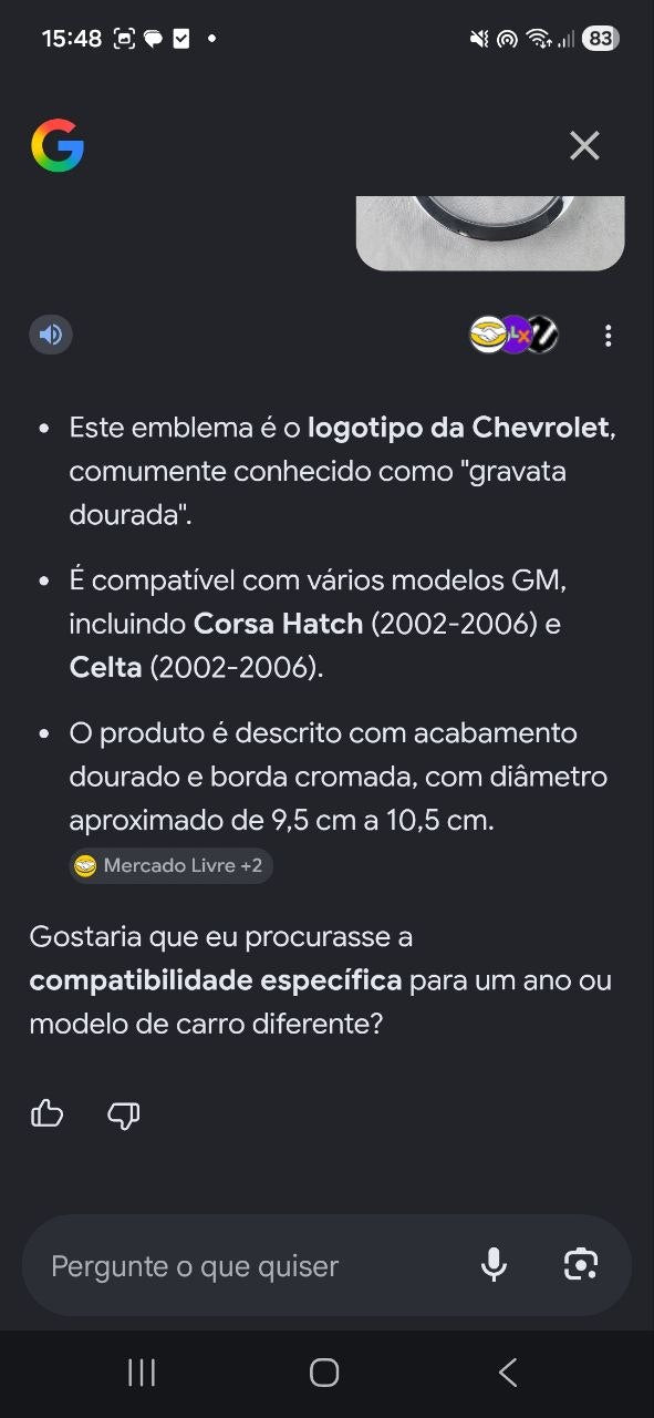 Emblema Diant Chevrolet Corsa Celta 2002/2006