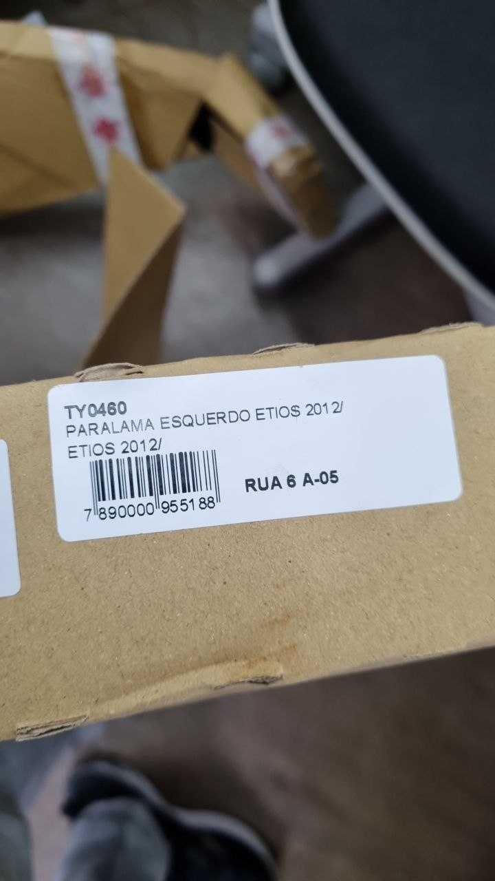 Paralama Diant Esq Toyota Etios 2012/2021