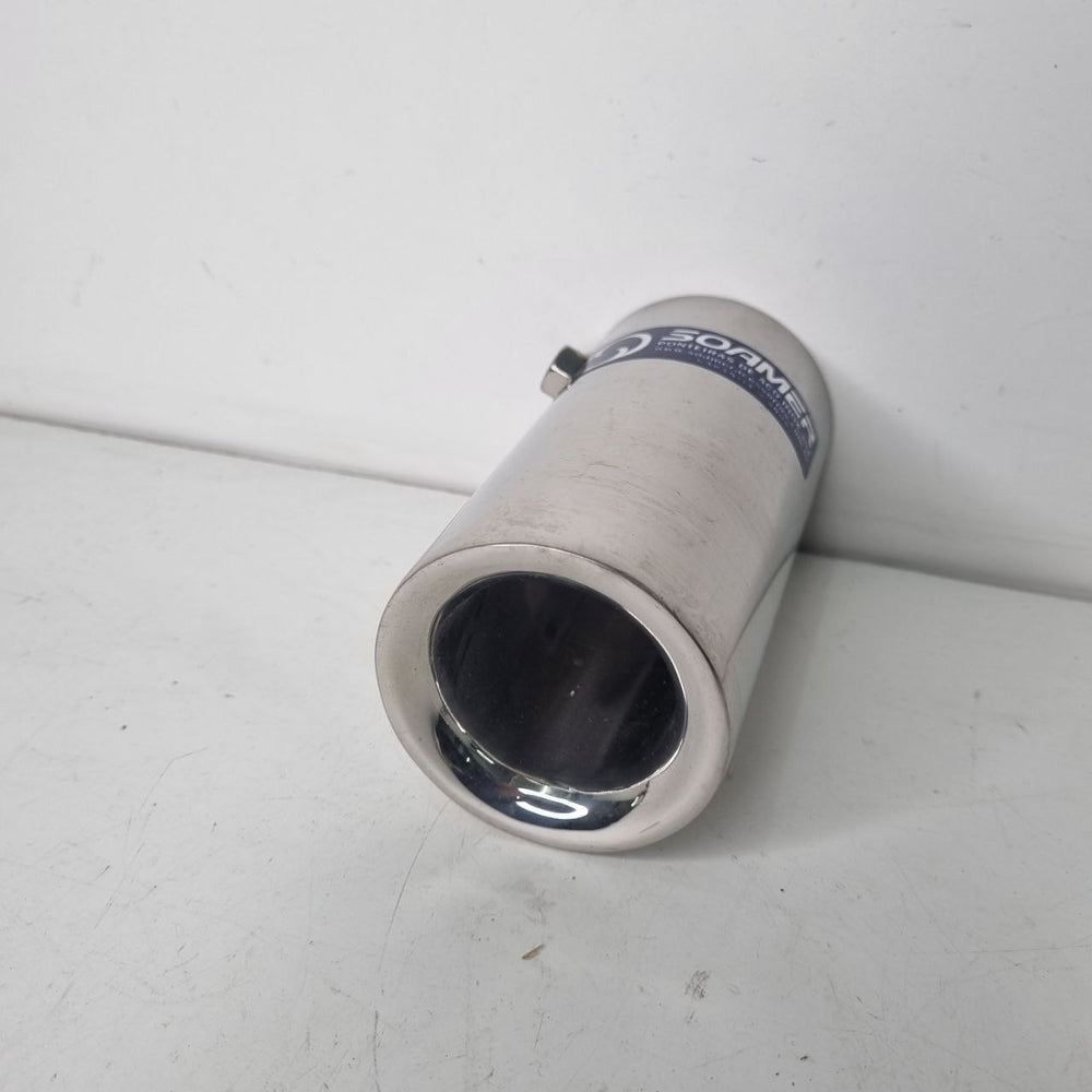 Ponteira Escapamento Redonda Universal Soamer Aço Inox 304 Nova