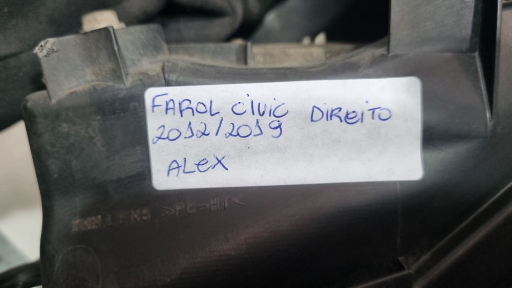Farol Diant Dir Honda Civic 2012/2016
