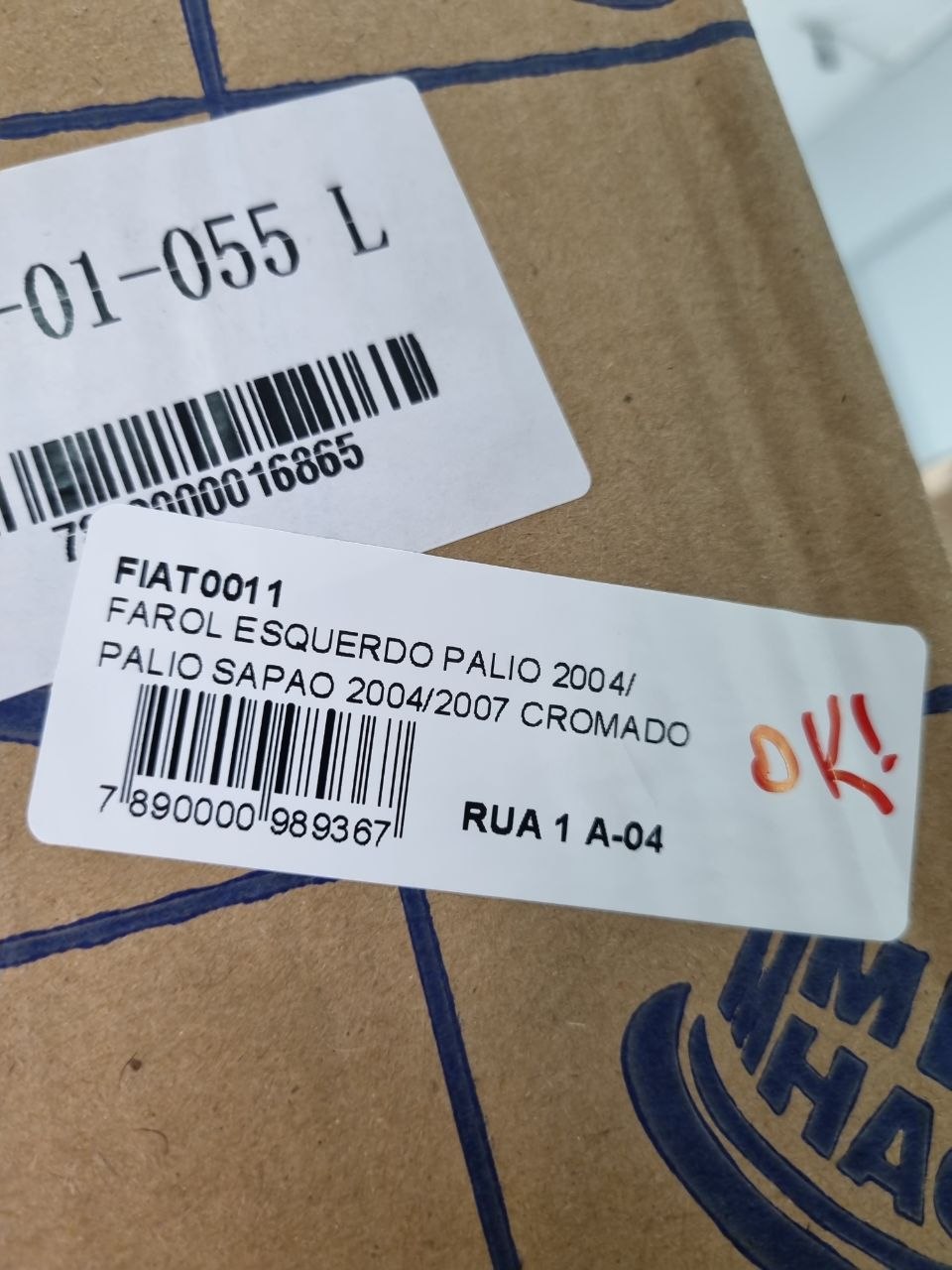 Farol Diant Esq Fiat Palio 2004/2007