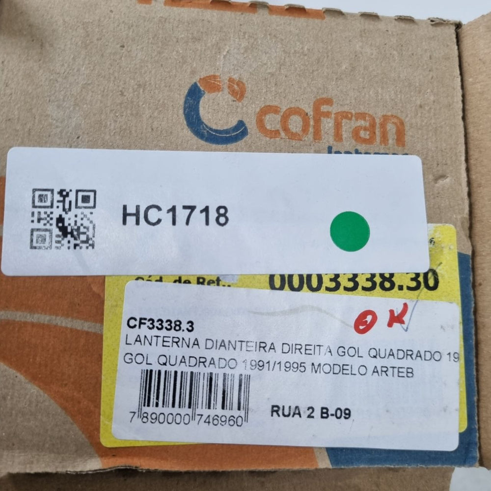 Lanterna Diant Direita Volkswagen Gol Quadrado 1991/1995