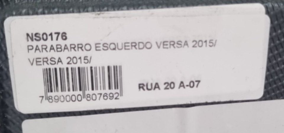 Parabarro Diant Esq Nissan Versa 2015/2023