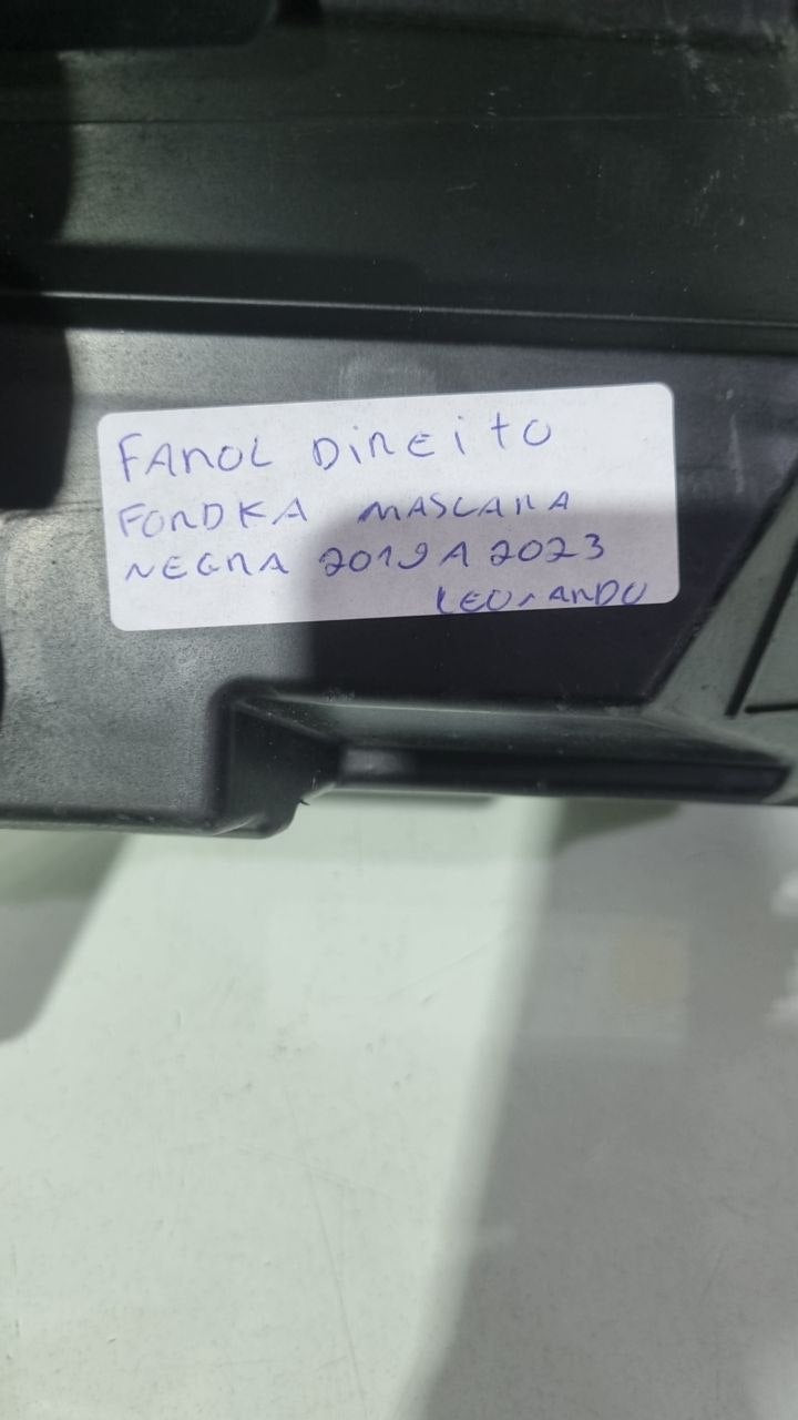 Farol Diant Dir Ford Ka Mascara Negra 2019/2023