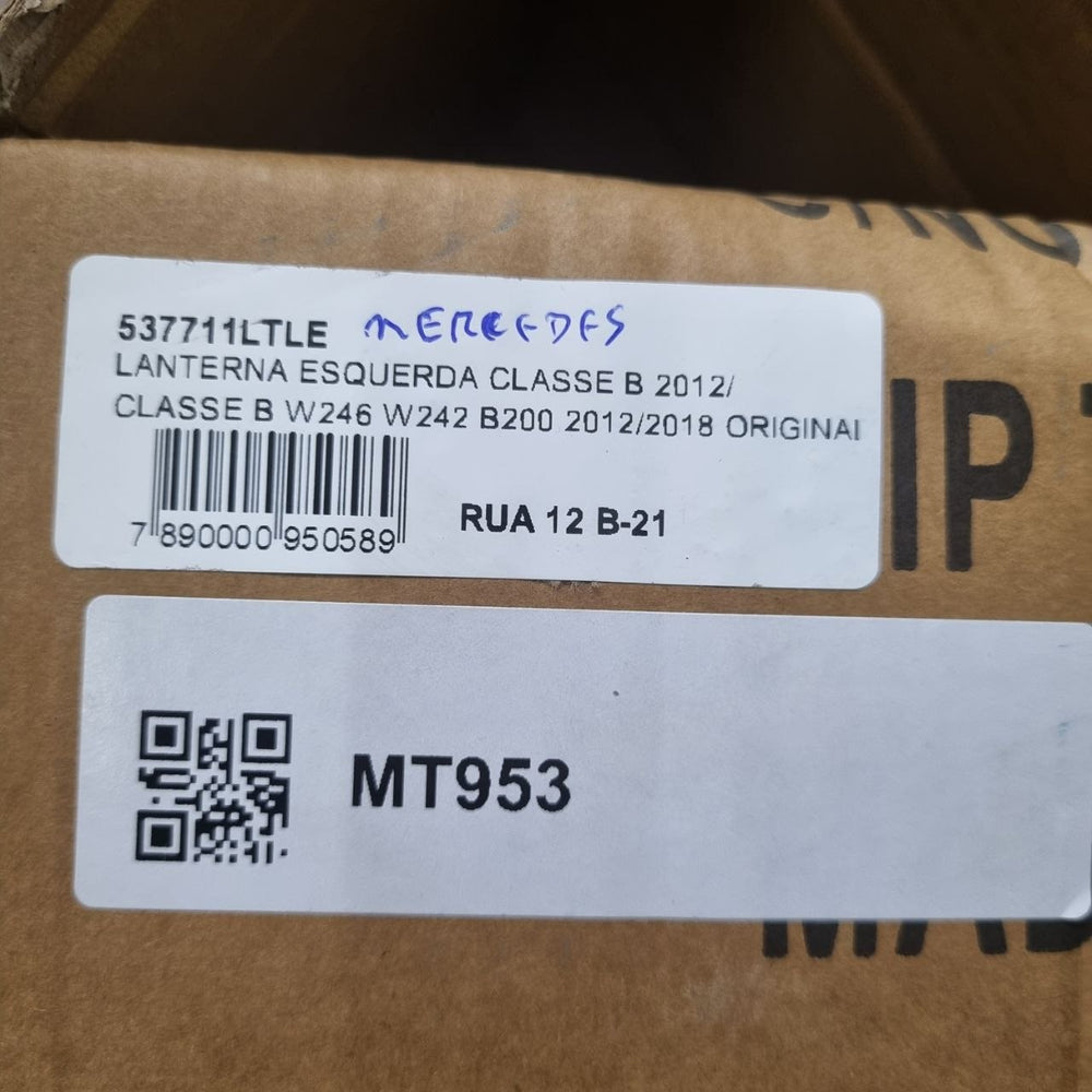 Lanterna Tras Esq Mercedes-Benz Classe B 2012/2018