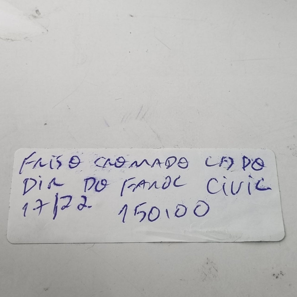 Friso Cromado Capô Dianteiro Honda Civic 2017/2022 Novo