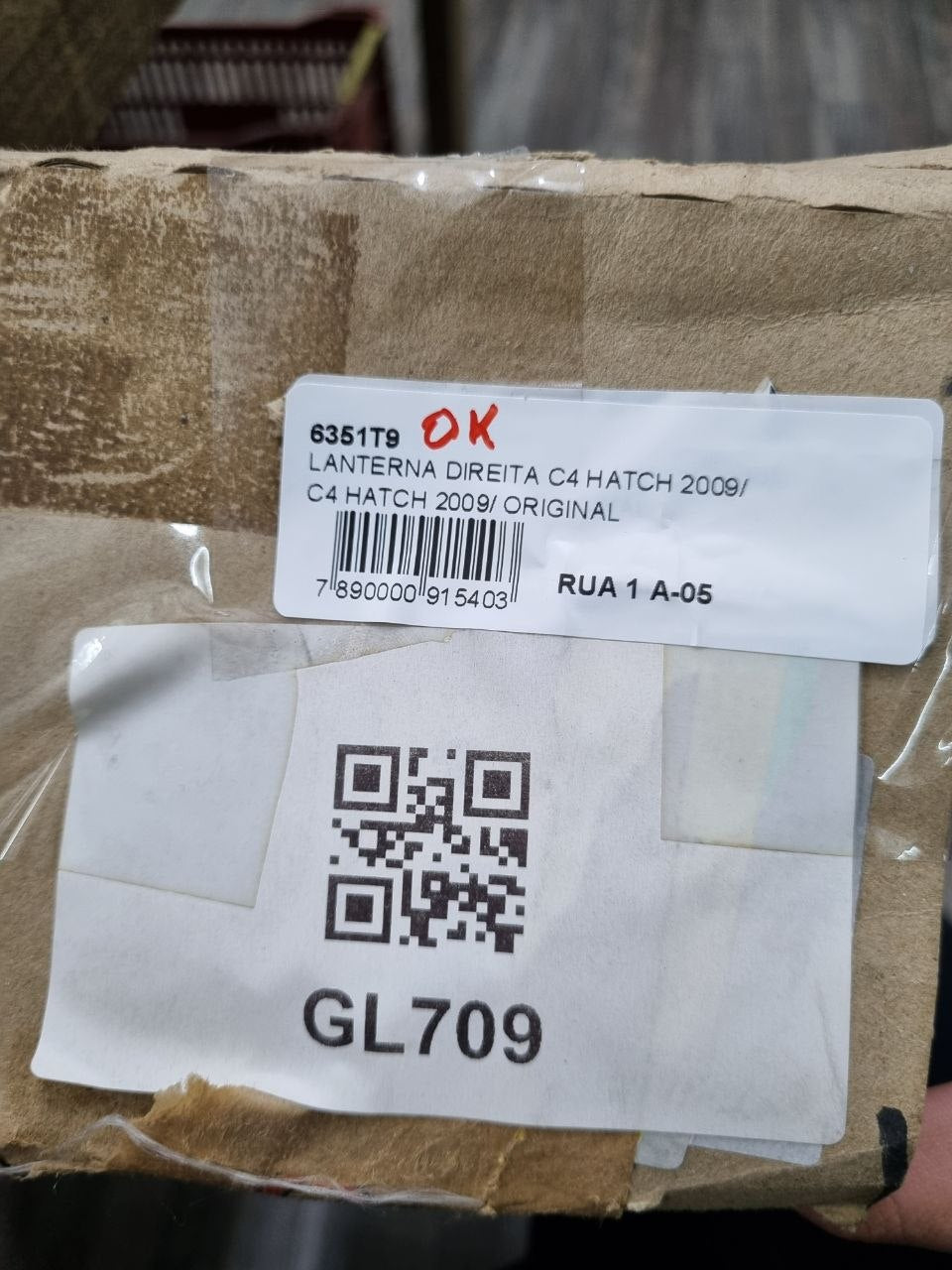 Lanterna Tras Dir Citroën C4 Hatch 2009/2016