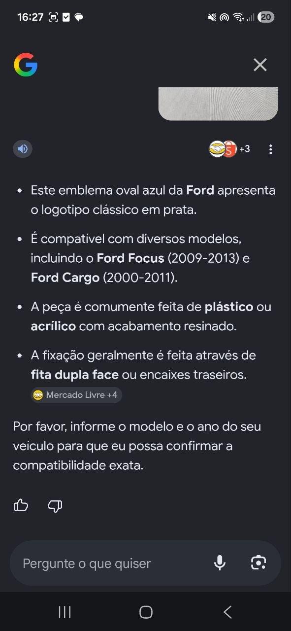 Emblema Diant/Tras Ford Focus/Cargo 2000/2013