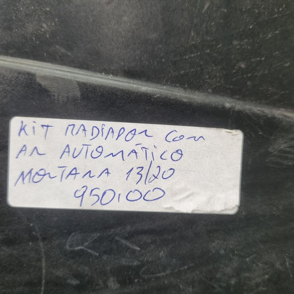 Kit Radiador com Condensador e Ventoinha Chevrolet Montana 2013/2020