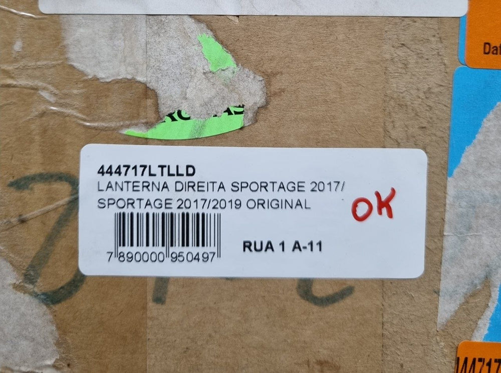 Lanterna Tras Dir Kia Sportage 2017/2019