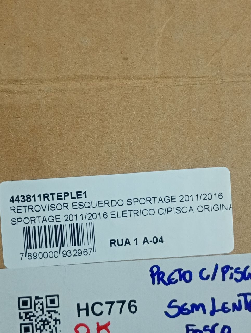 Retrovisor Esq Kia Sportage 2011/2016