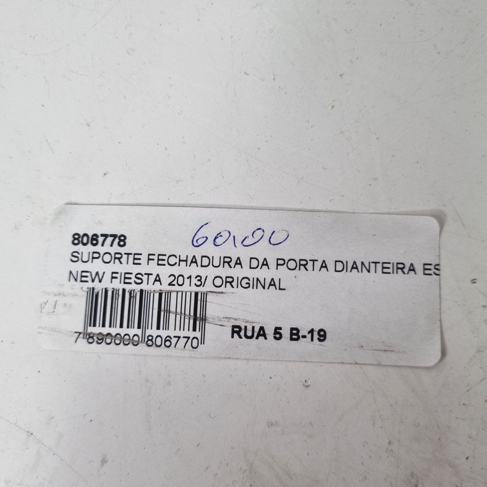Suporte Fechadura Porta Dianteira Esquerda Ford New Fiesta 2013/ Novo