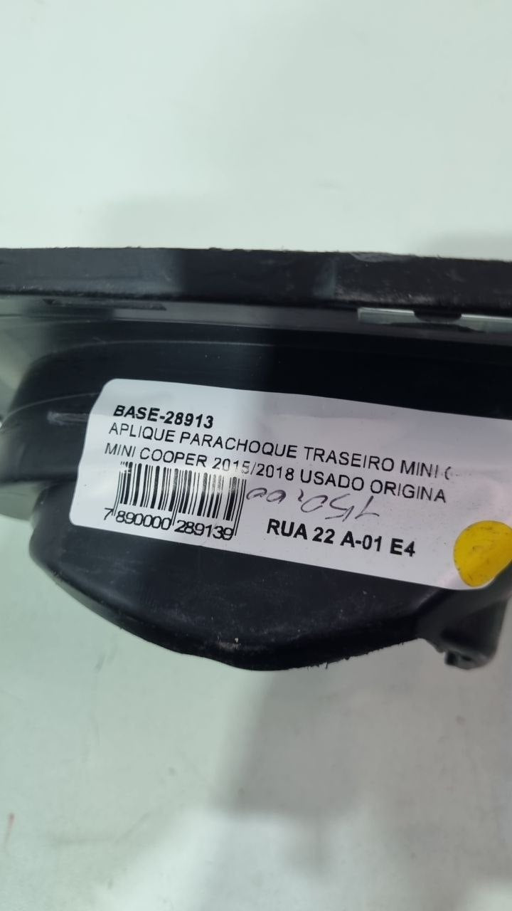 Aplique Parachoque Traseiro Mini Cooper 2015/2018 Usado