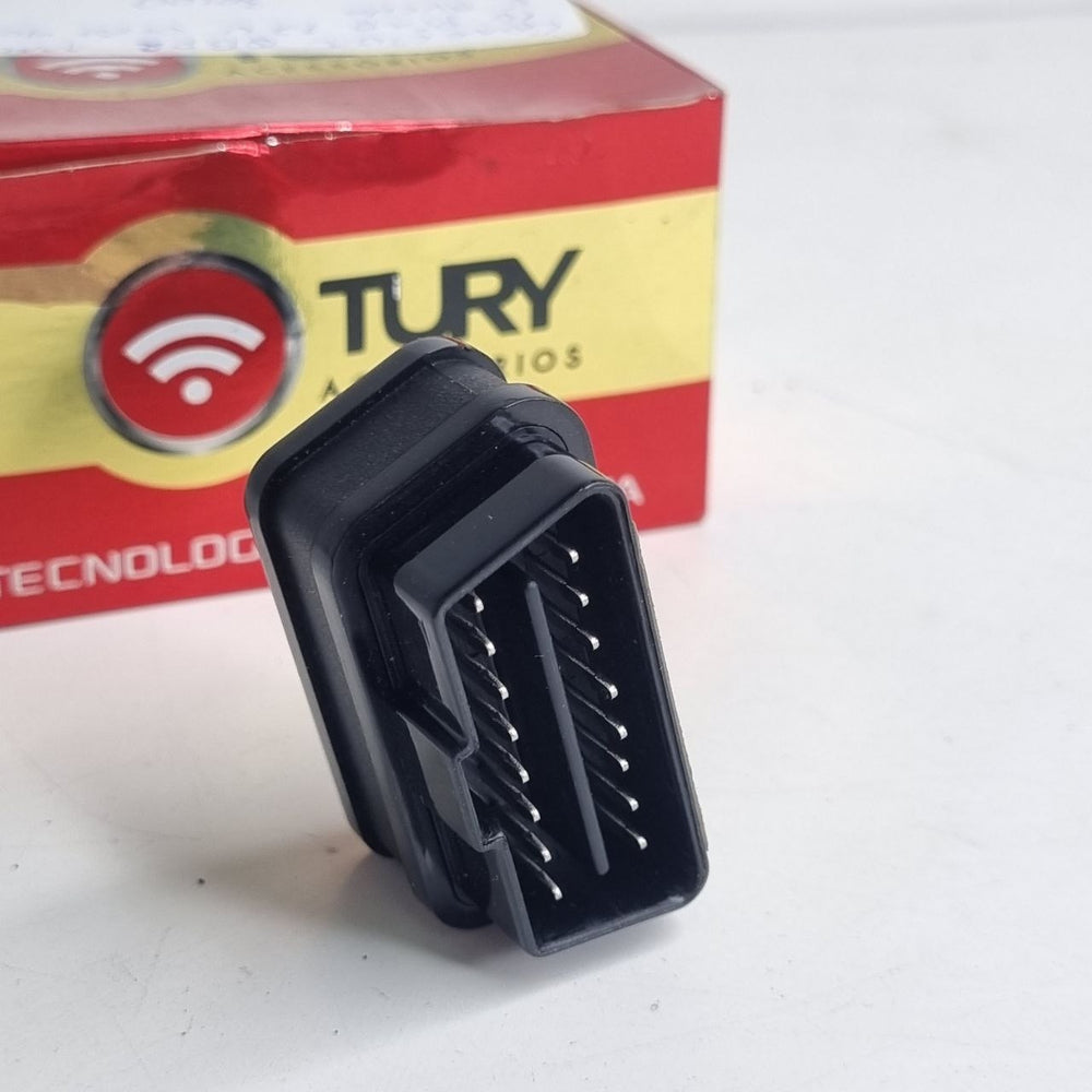 Conector OBD2 Macho 16 Pinos 90° com Bucha Tury CXPRO 3.1 Universal Novo