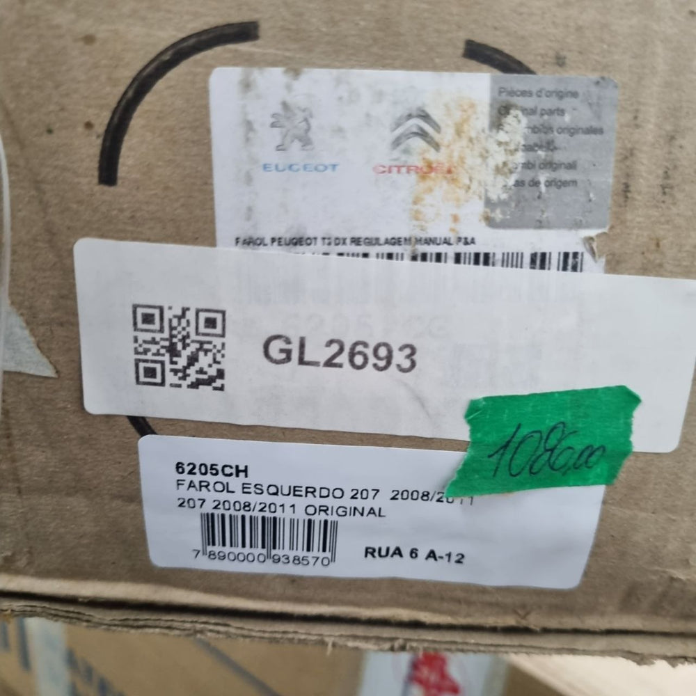 Farol Diant Esq Peugeot 207 2008/2011
