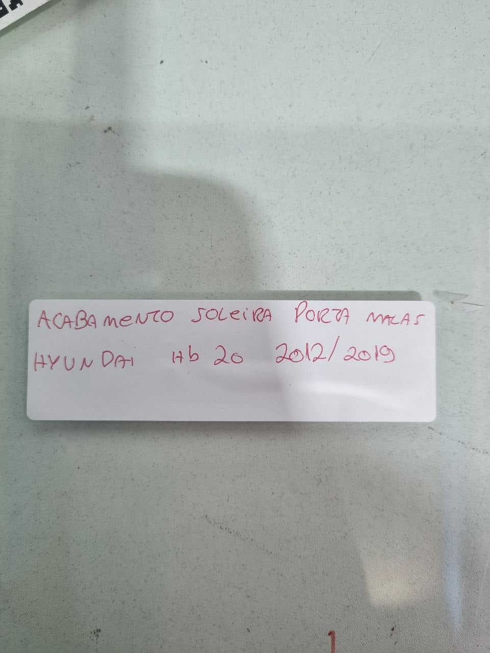Acabamento Soleira Porta Malas Hyundai HB20 2012/2019