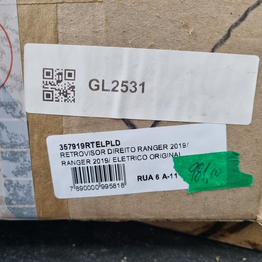 Retrovisor Diant Dir Ford Ranger 2019/2024
