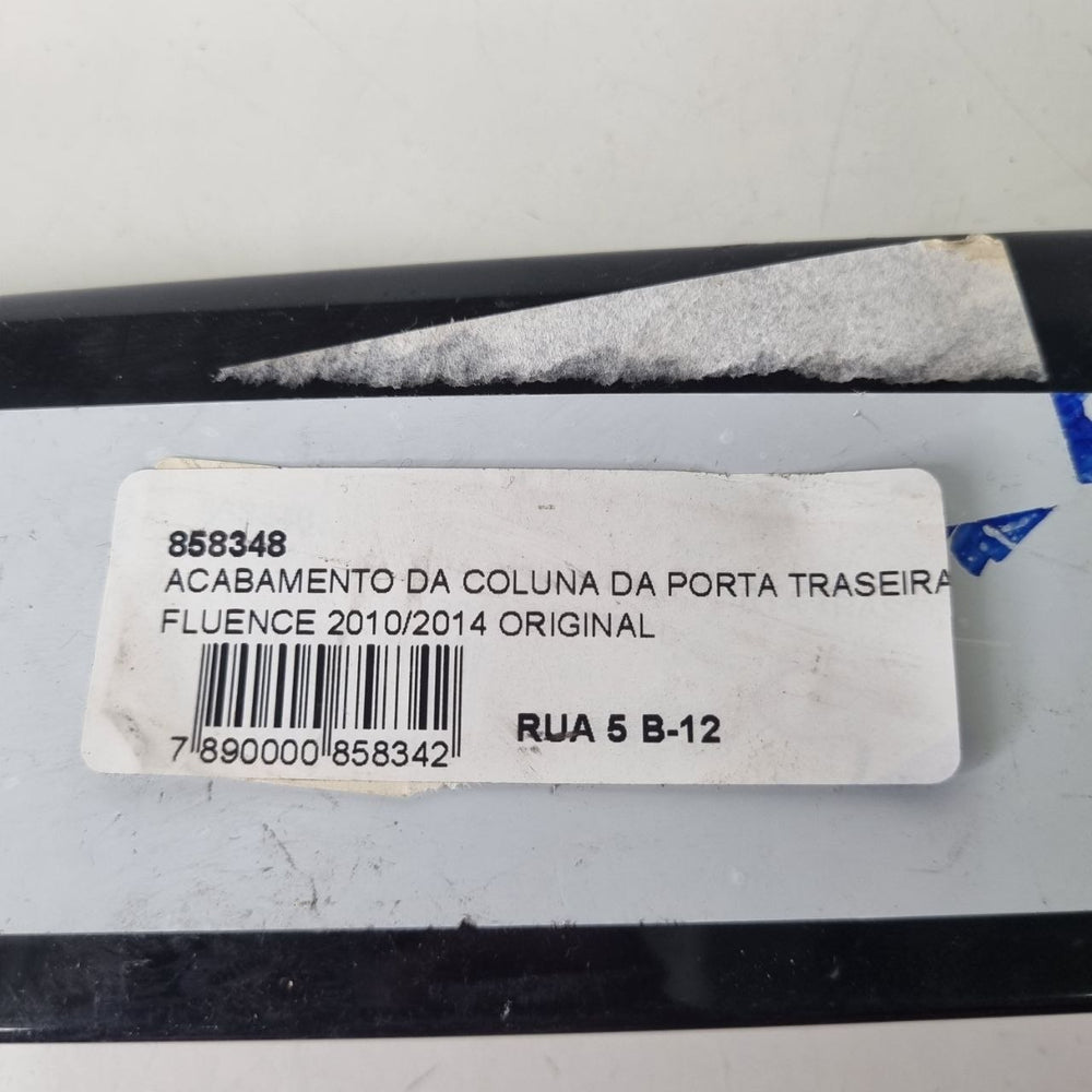 Acabamento Coluna Porta Traseira Renault Fluence 2010/2014 Novo
