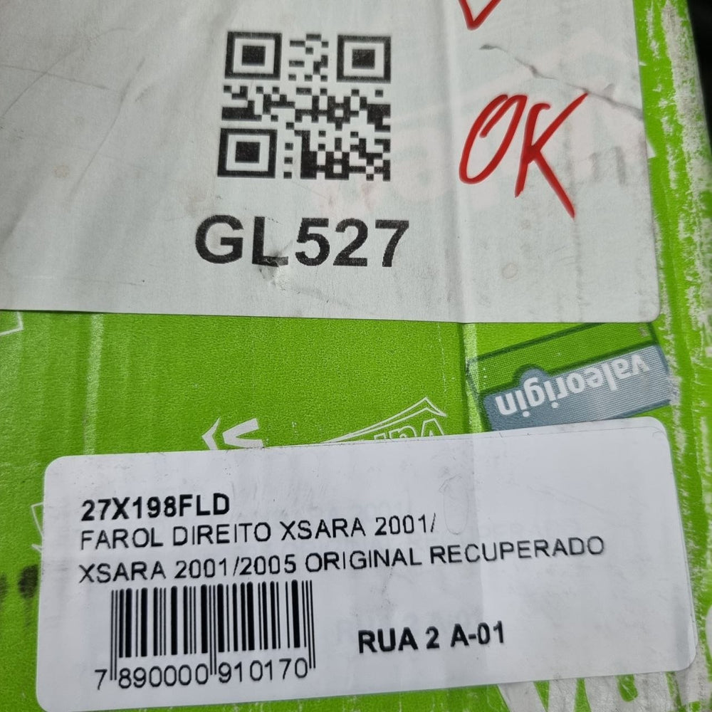 Farol Diant Dir Citroën Xsara 2001/2005