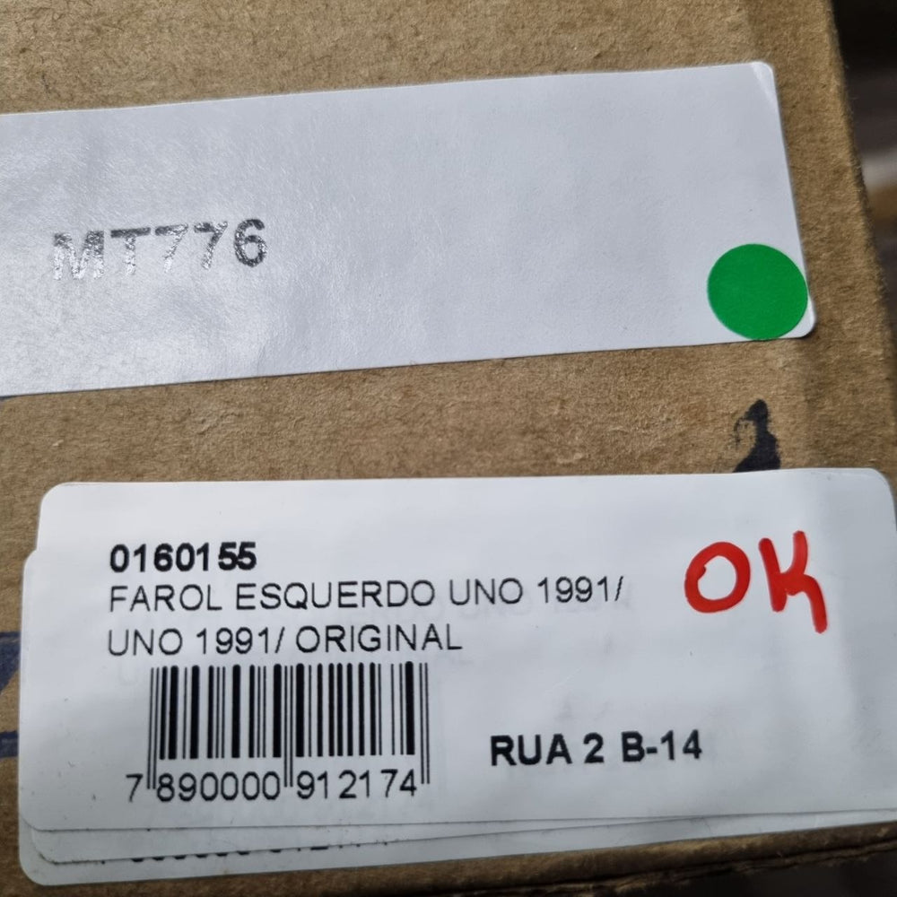 Farol Diant Esq Fiat Uno 1991/