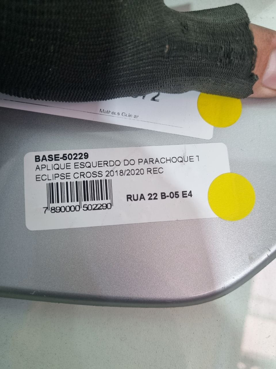 Aplique Esq Parachoque Tras Mitsubishi Eclipse Cross 2018/2020