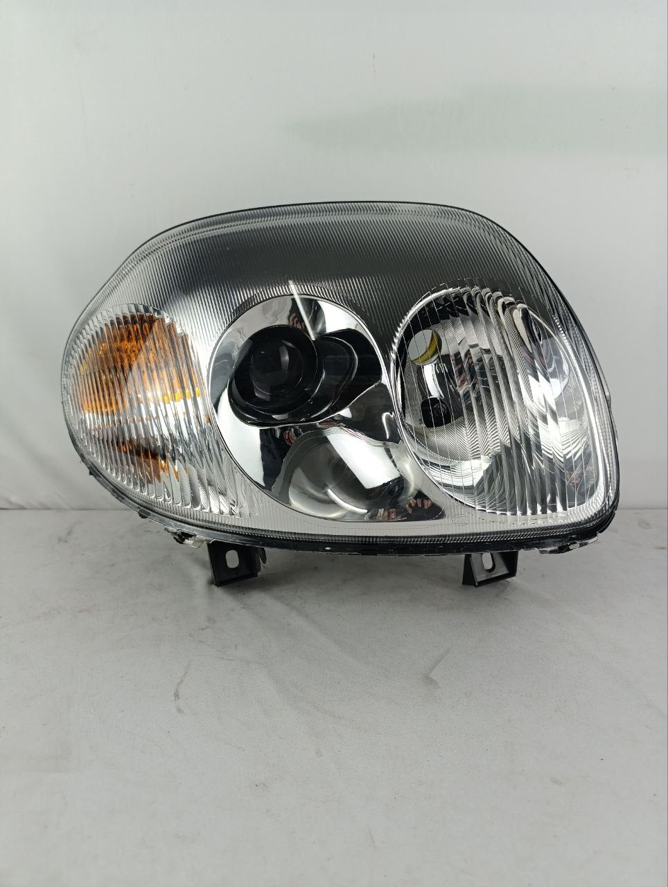 Farol Direito Renault Clio 1999/2002 Foco Duplo Cromado