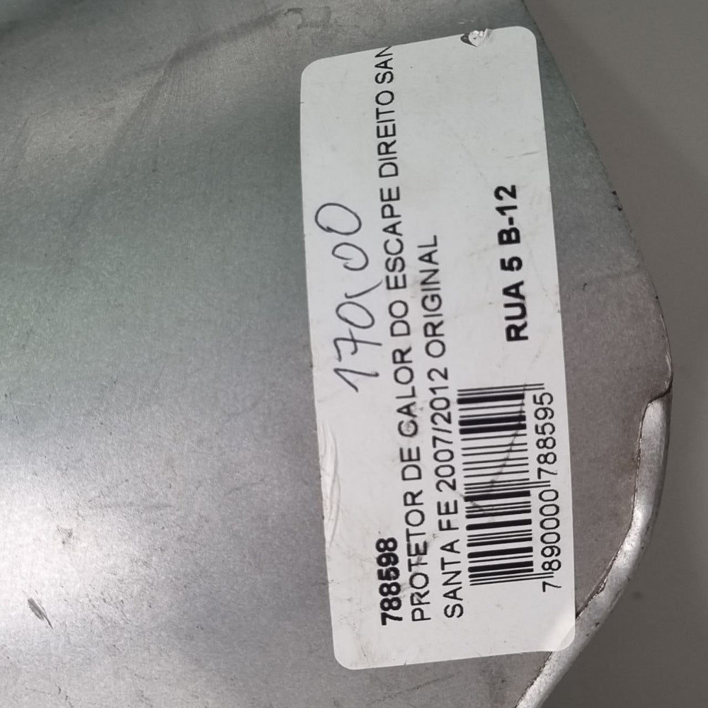 Protetor de Calor Escape Dir Hyundai Santa Fe 2007/2012