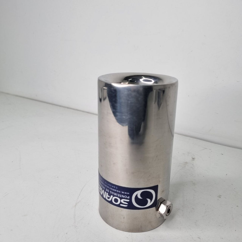 Ponteira Escapamento Redonda Universal Soamer Aço Inox 304 Nova