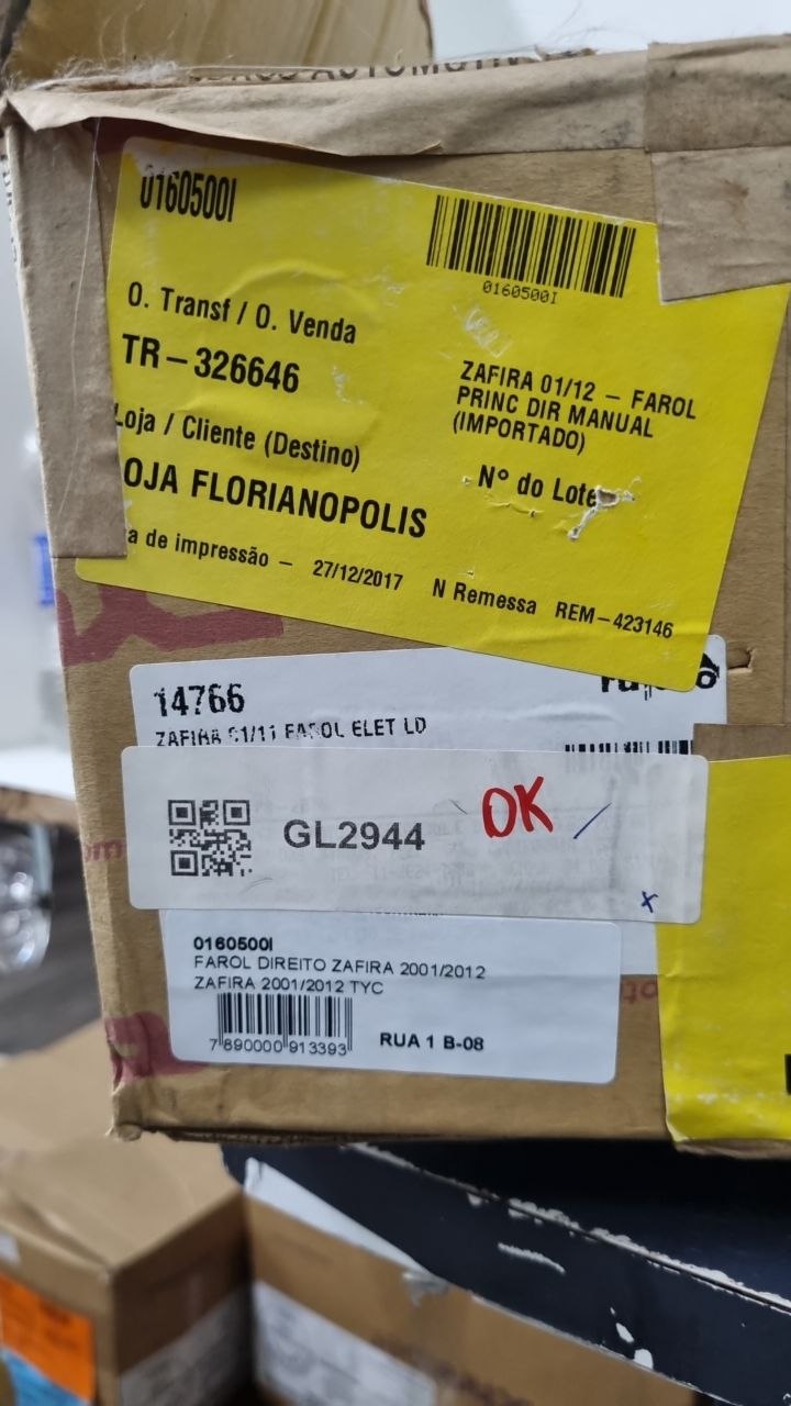 Farol Diant Dir Chevrolet Zafira 2001/2012