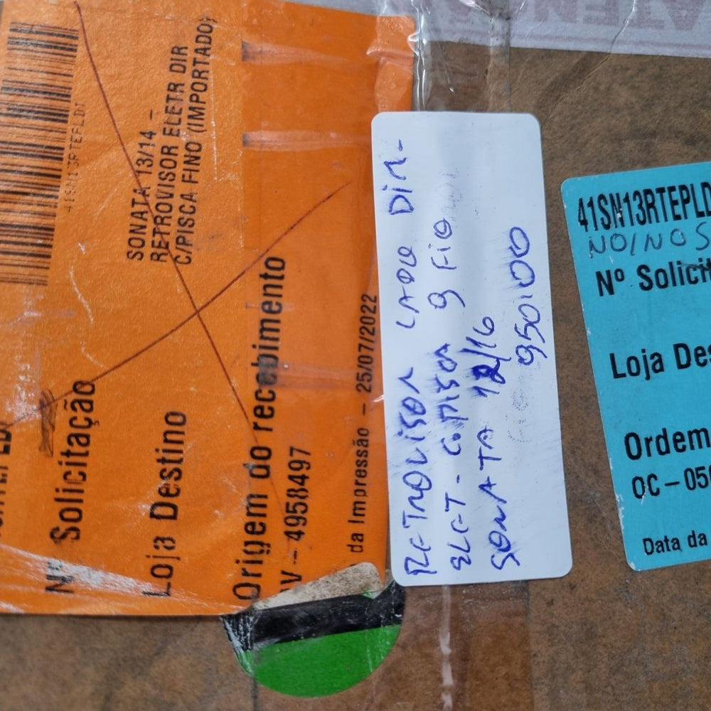 Retrovisor Externo Dir Hyundai Sonata 2013/2016
