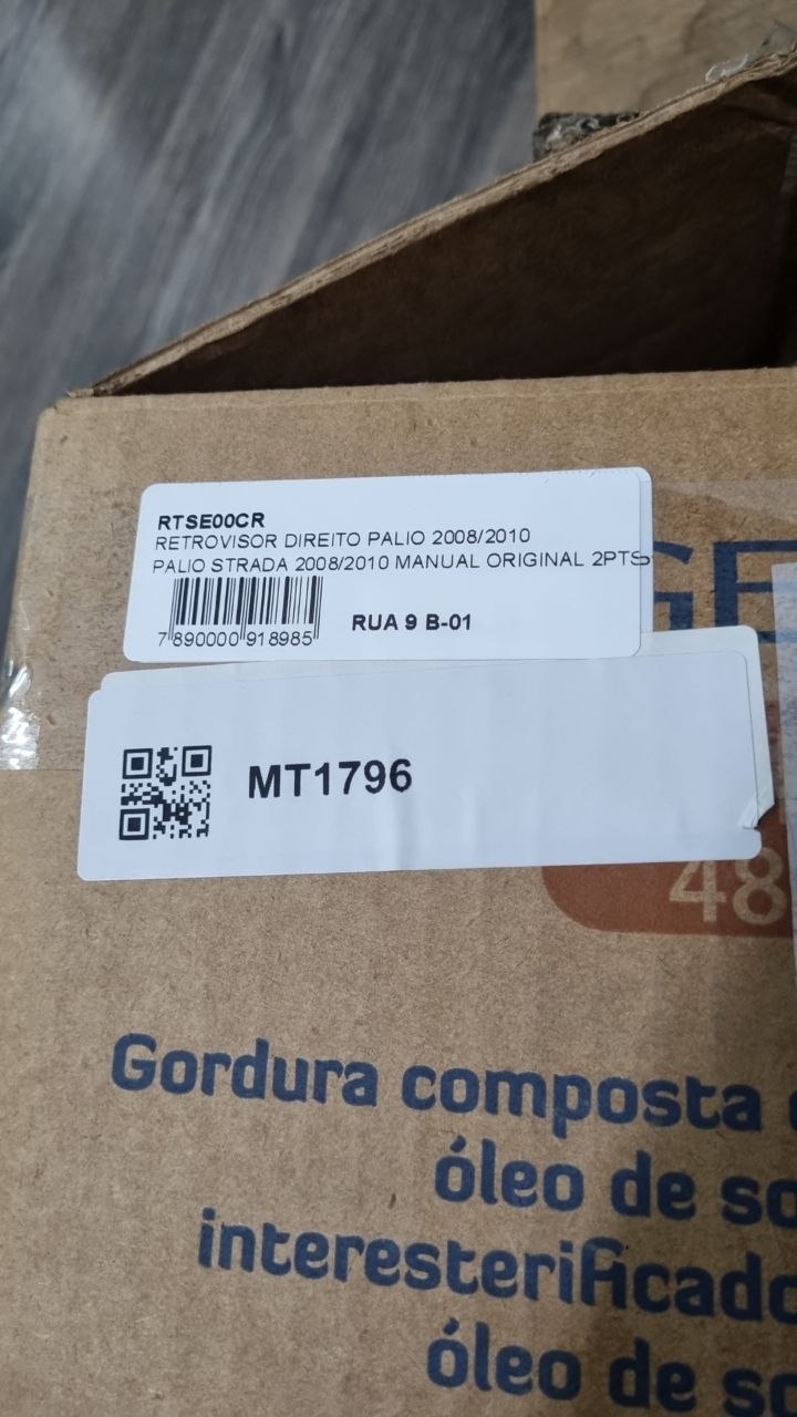 Retrovisor Externo Dir Fiat Palio / Strada 2008/2010
