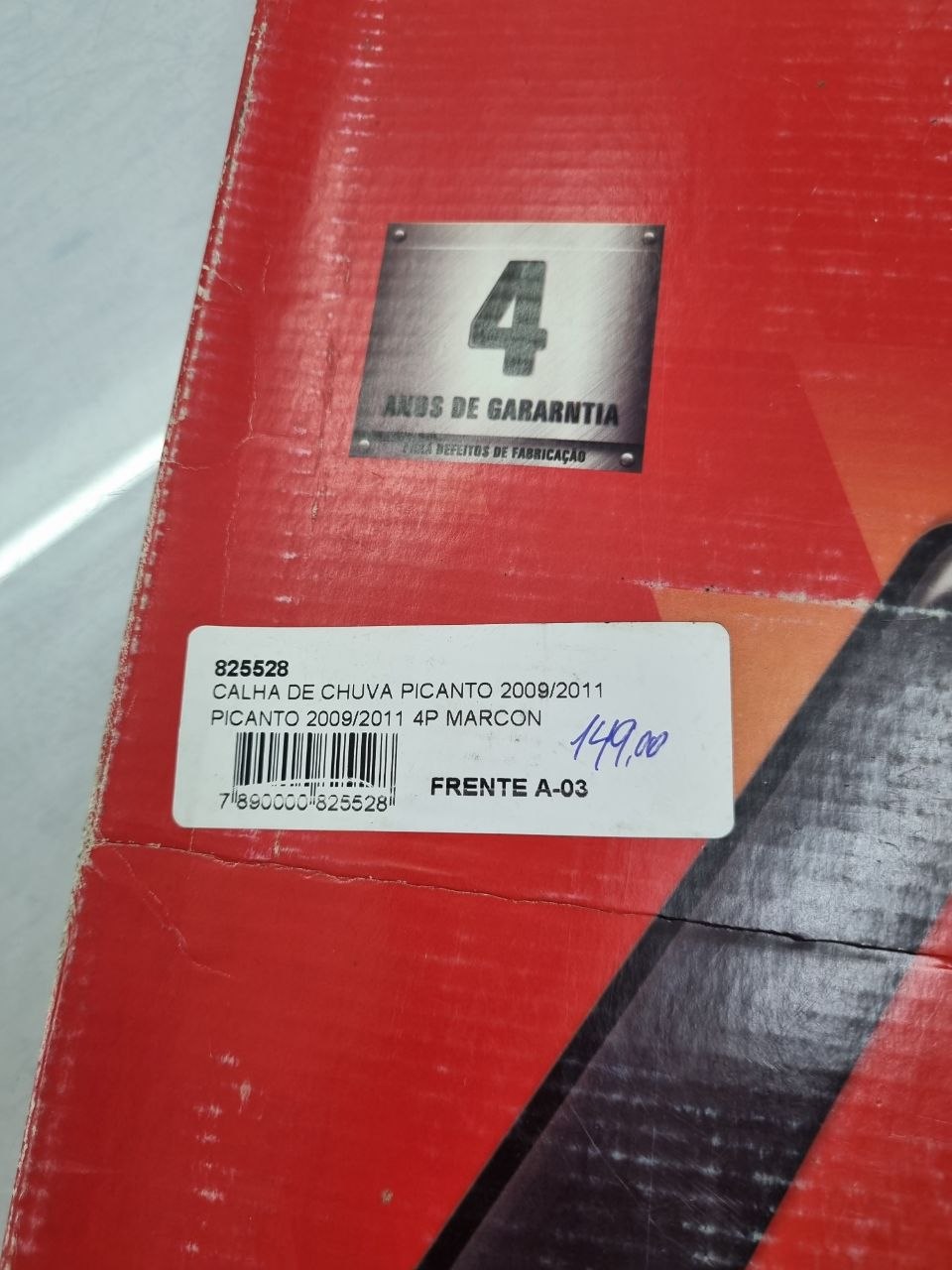 Calha de Chuva Kia Picanto 2009/2011