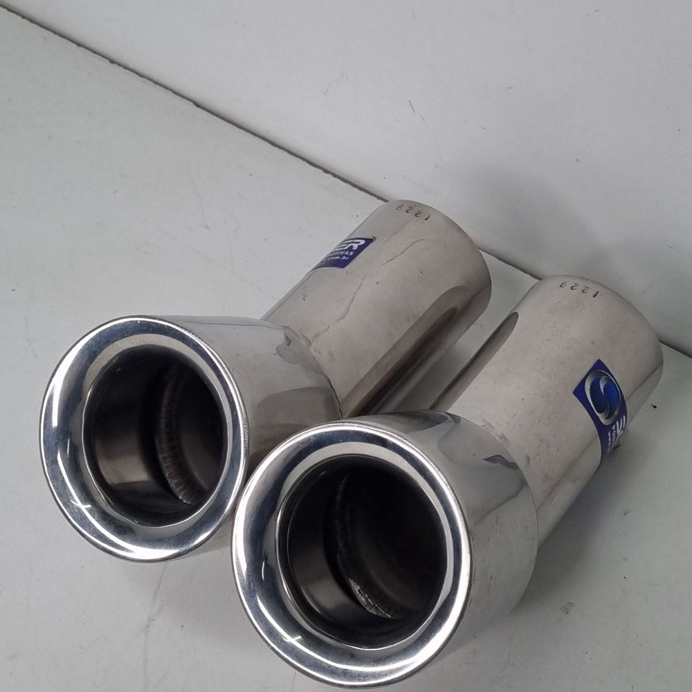Ponteira Dupla de Escapamento Universal Aftermarket Nova