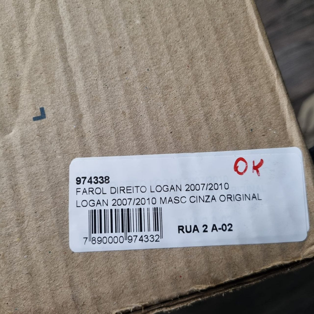 Farol Diant Dir Renault Logan 2007/2010