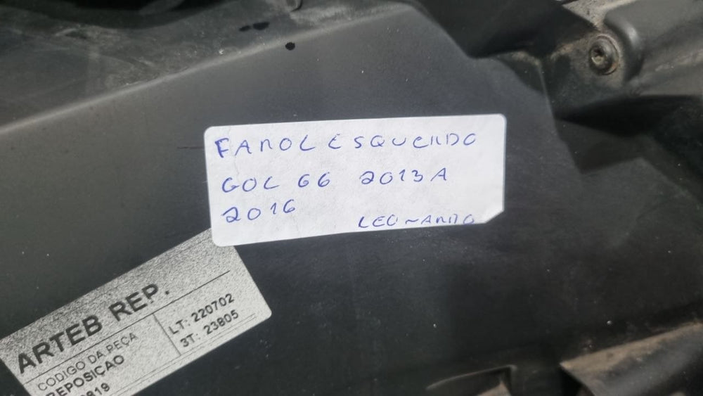 Farol Diant Esq Volkswagen Gol 2013/2016 - Original