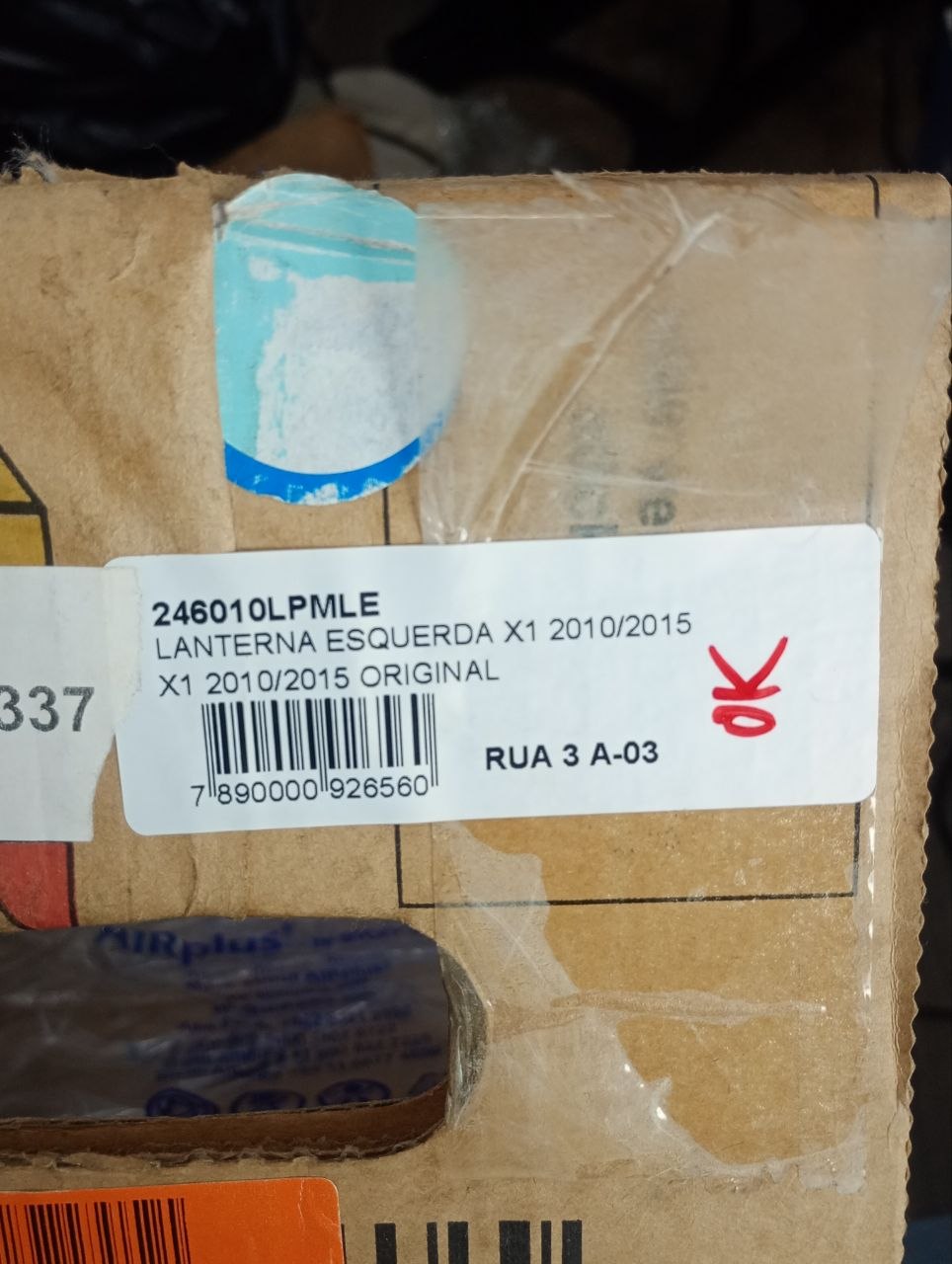 Lanterna Tras Esq Tampa BMW X1 2010/2015