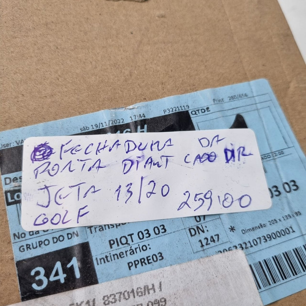 Fechadura Porta Dianteira Direita VW Jetta Golf 2013/2020 Nova