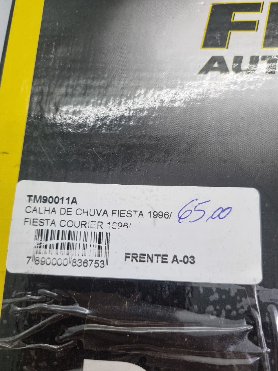 Calha de Chuva Diant Ford Fiesta / Fiesta Courier 1996/