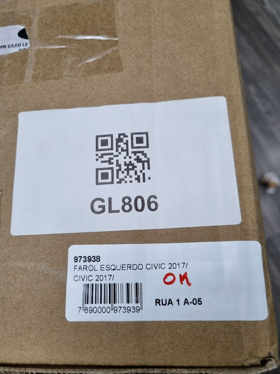 Farol Diant Esq Honda Civic 2017/2021